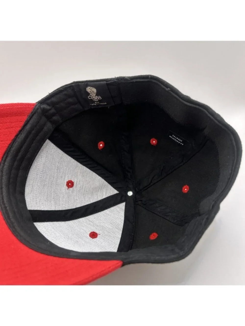 Powell Peralta Winged Ripper Red Black Skateboarding Hat Skeleton Vintage Skate